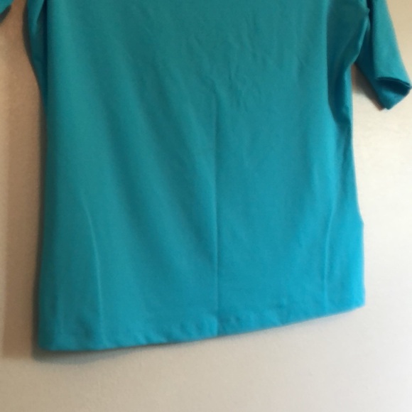 LANDS END Dri-Fit Shirt, size small, turquoise - Picture 4 of 8